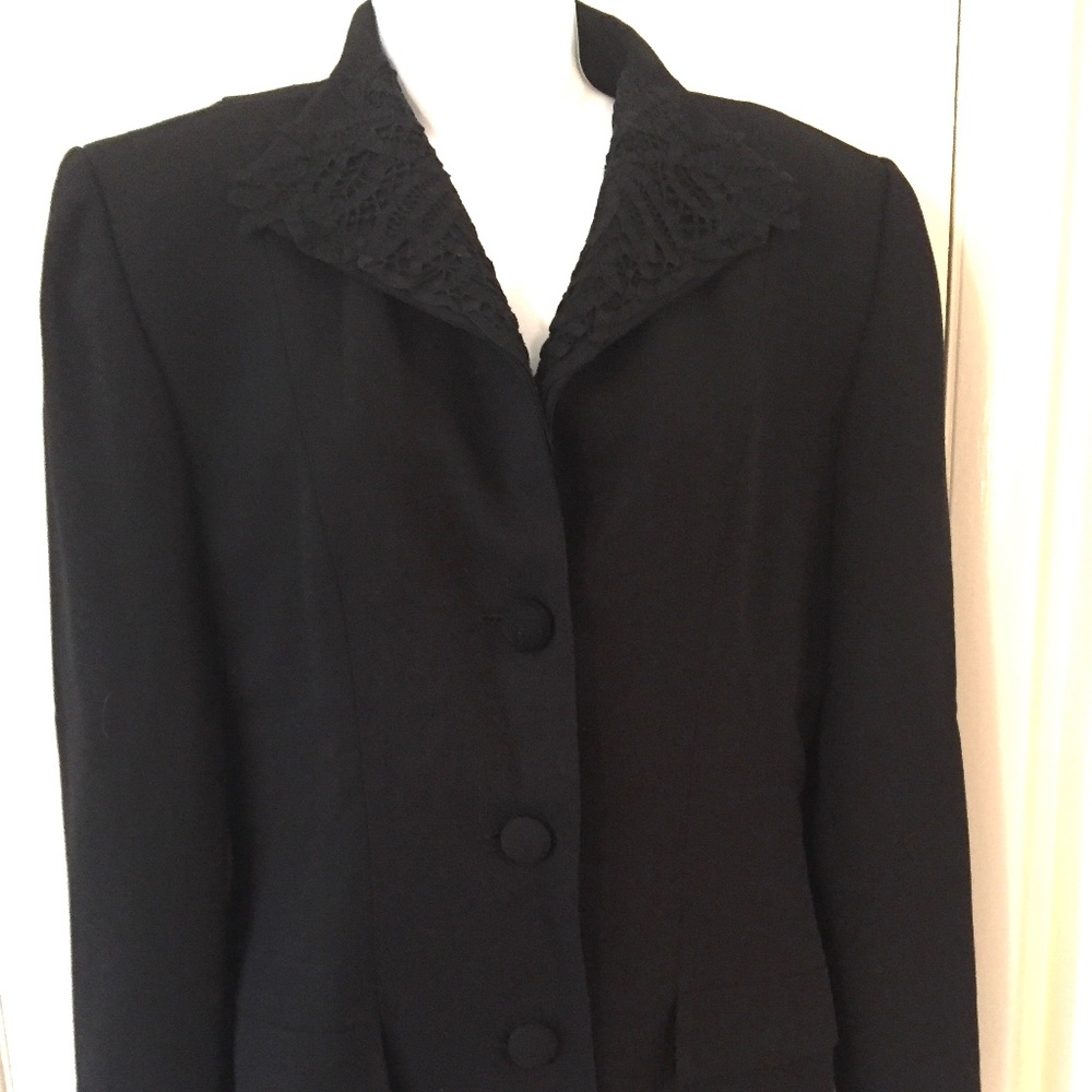 Vintage black, wool jacket
